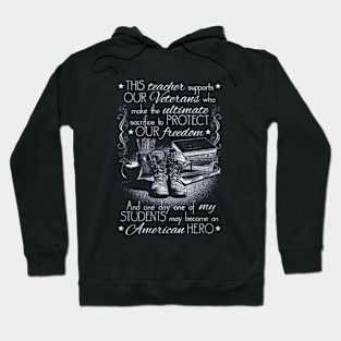 This Teacher Supports Our Veterans Hoodie